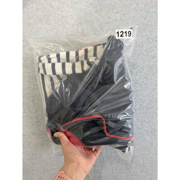 Dockers Cardigan Men’s 1X Black Vintage Golf Sweater with Blue Stripe V Neck - Picture 15 of 15